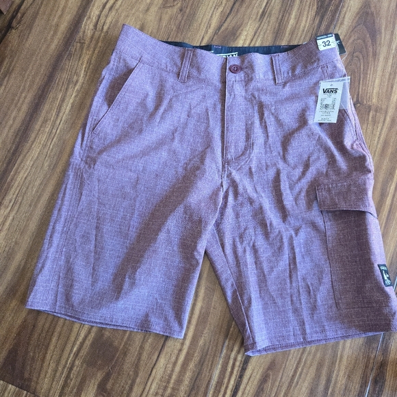 Vans Other - Vans Vanphibian Hybrid Waist Size 32 Cargo Swim shorts Burgundy Red 012026